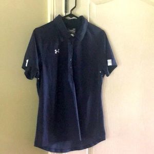 Ladies navy large Under Armour polo